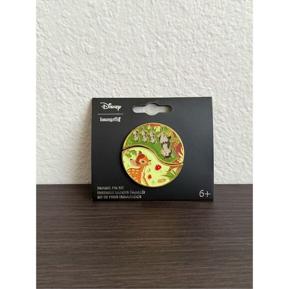 Loungefly Disney Bambi Possum & Bambi Enamel Pin Set - Picture 1 of 2
